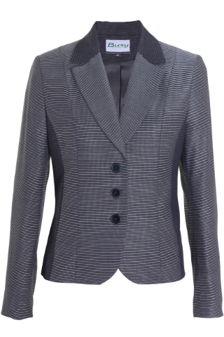 Click for larger image of: Black and White Stripe Jacket Style: 44490
