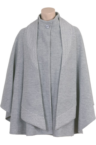 Click for larger image of: Light Grey Cape Style: 44389