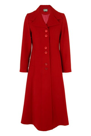 Click for larger image of: Red Long Coat Style: 44441