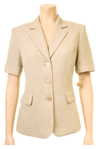 Click for larger image of: Beige Short Sleeve Jacket Style: 44411