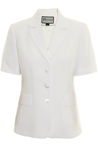 Click for larger image of: Light Cream Short Sleeve Jacket Style: 44477