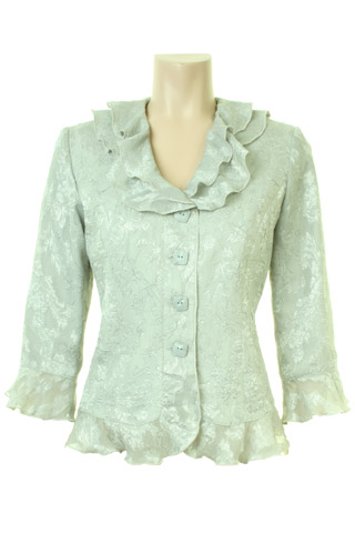 Click for larger image of: Pale Green Lace Jacket Style: 44407