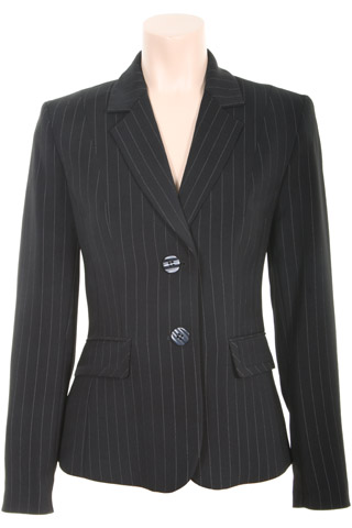Click for larger image of: Stripe Black Jacket Style: 44385