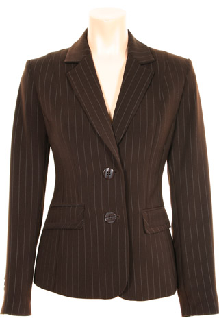 Click for larger image of: Stripe Brown Jacket Style: 44385
