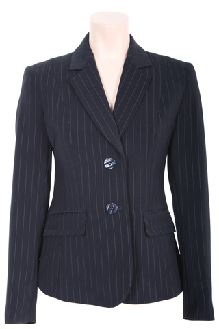 Click for larger image of: Stripe Navy Jacket Style: 44385
