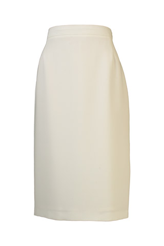 Click for larger image of: Light Cream Pencil Skirt Style: 44350