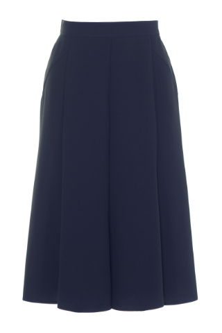 Click for larger image of: Navy Panelled Skirt Style: 44494