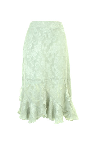 Click for larger image of: Pale Green Lace Skirt Style: 44406