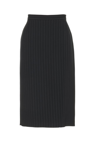 Click for larger image of: Stripe Black Pencil Skirt Style: 44387