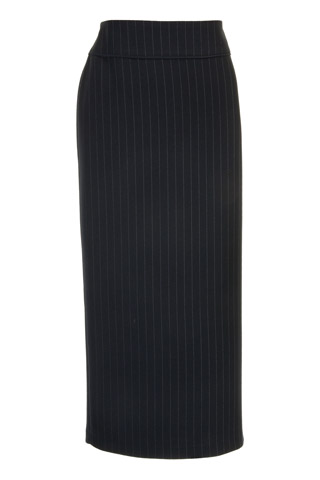 Click for larger image of: Stripe Black Long Skirt Style: 44444