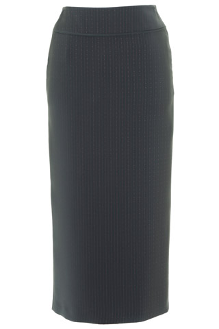 Click for larger image of: Stripe Grey Long Skirt Style: 44444
