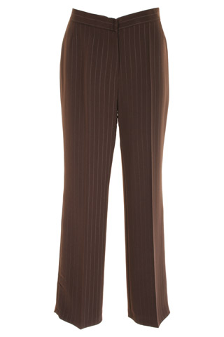 Click for larger image of: Stripe Brown Trousers 31