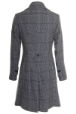 Mouseover to see larger image of: Dark Grey Check Coat 3/4 Style: 44498