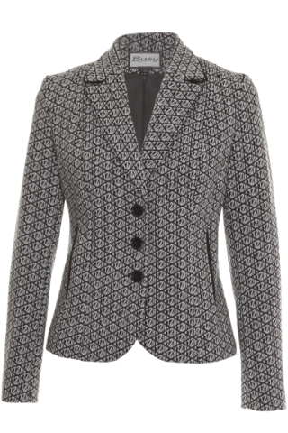 Click for larger image of: Grey and Black Textured Jacket Style: 44497