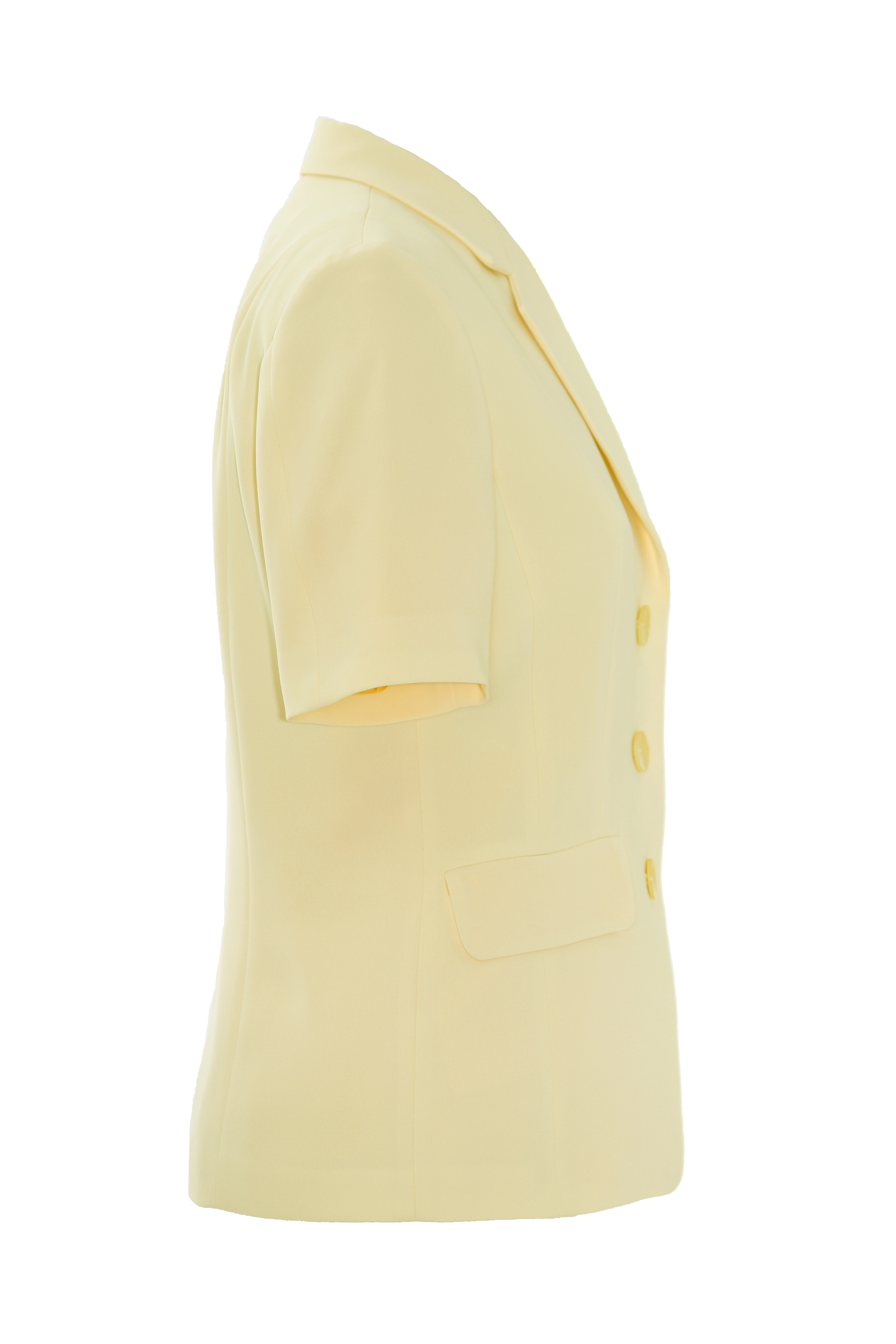 Mouseover to see larger image of: Lemon Yellow Short Sleeve Jacket Style: 44477