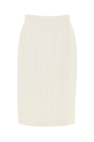 Click for larger image of: Lemon Yellow Stripe Pencil Skirt Style: 44350