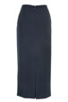 Mouseover to see larger image of: Stripe Navy Long Skirt Style: 44444