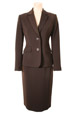 Mouseover to see larger image of: Stripe Brown Pencil Skirt Style: 44387