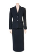 Mouseover to see larger image of: Stripe Navy Long Skirt Style: 44444